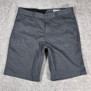 Volcom Mens Shorts Gray Size 36 Flat‎ Front Chino Stretch Casual